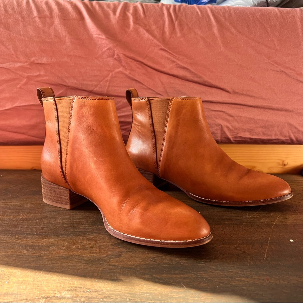 Madewell brown leather Carina Ankle Boot